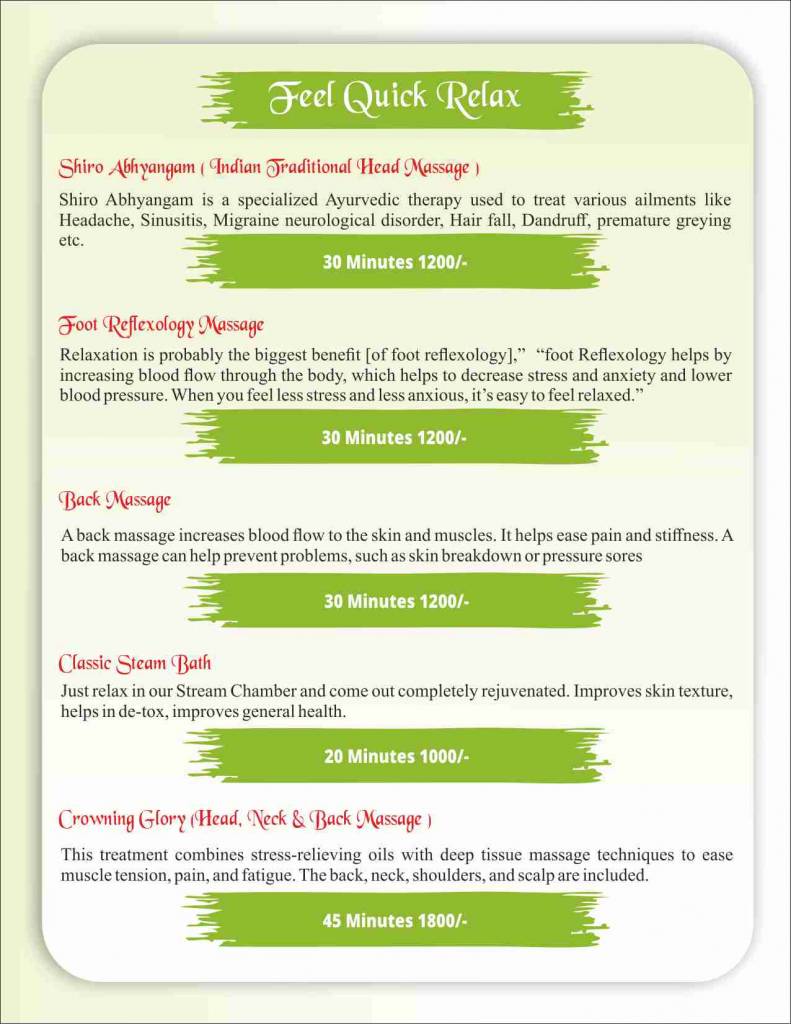 Magic moment spa services